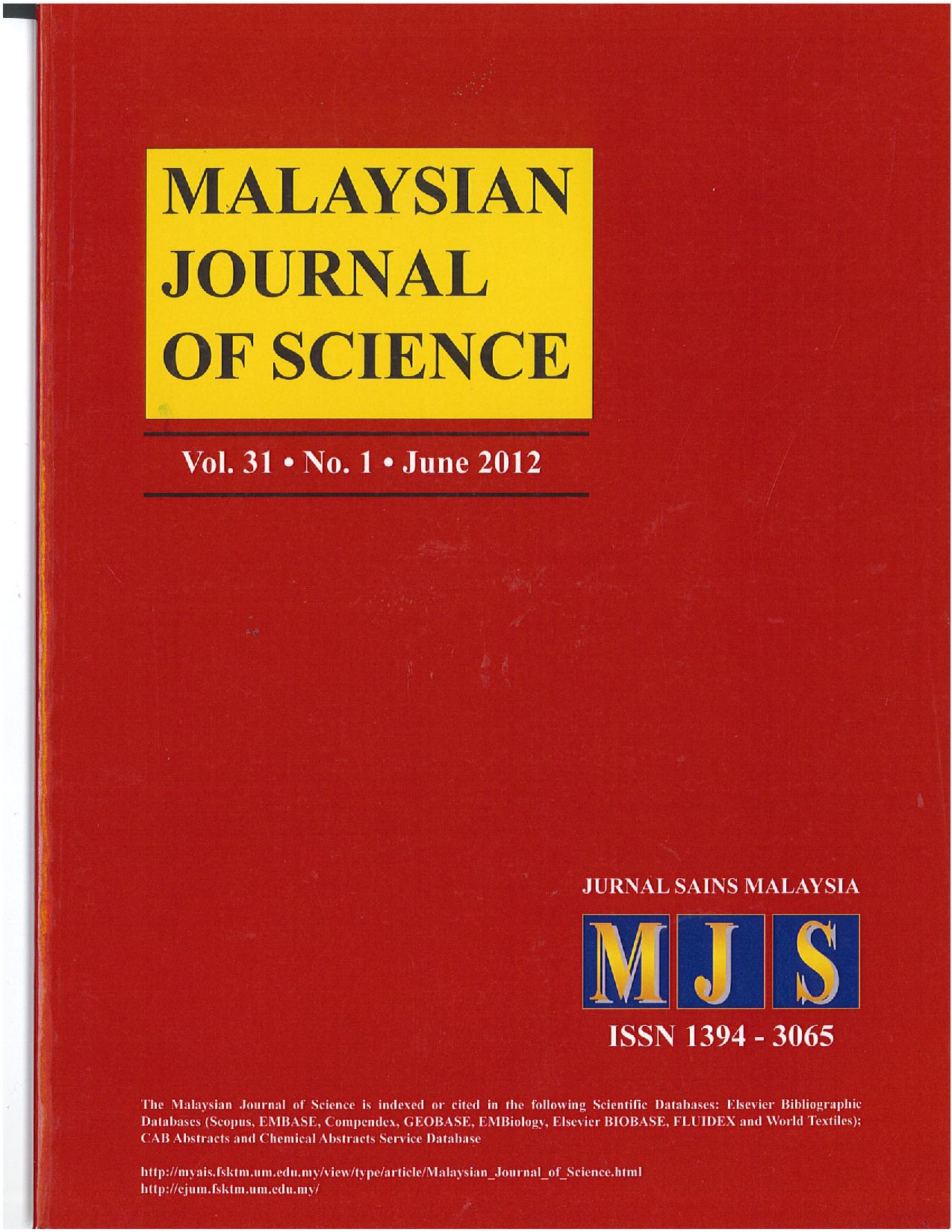 					View Vol. 31 No. 1 (2012)
				